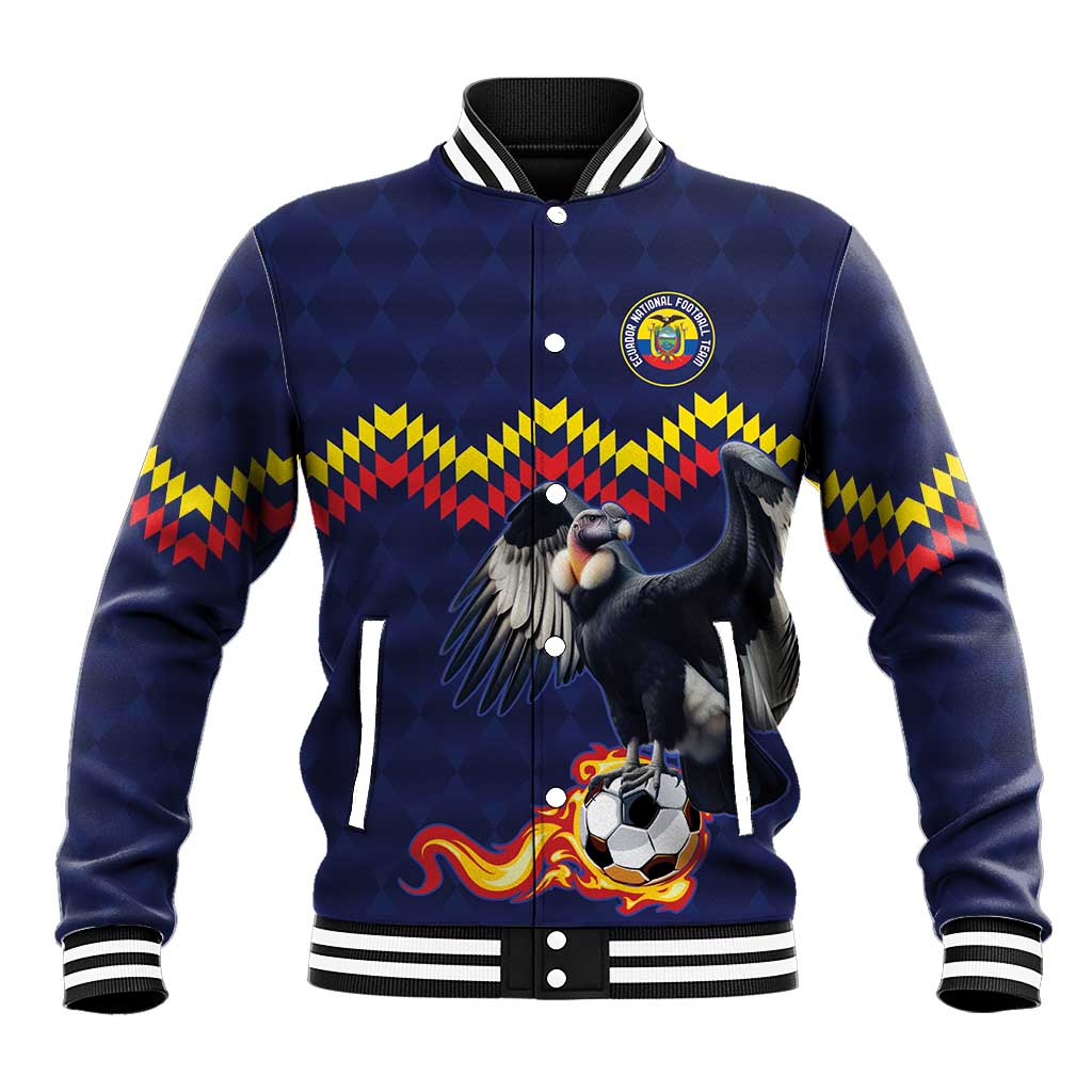 Ecuado Andean Condor Football Custom Baseball Jacket Tricolors Motif