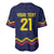Ecuado Andean Condor Football Custom Baseball Jersey Tricolors Motif