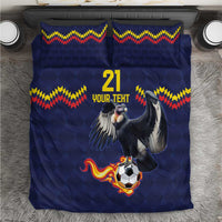 Ecuado Andean Condor Football Custom Bedding Set Tricolors Motif