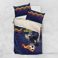 Ecuado Andean Condor Football Custom Bedding Set Tricolors Motif