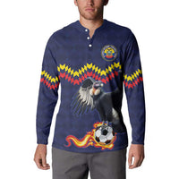Ecuado Andean Condor Football Custom Button Sweatshirt Tricolors Motif