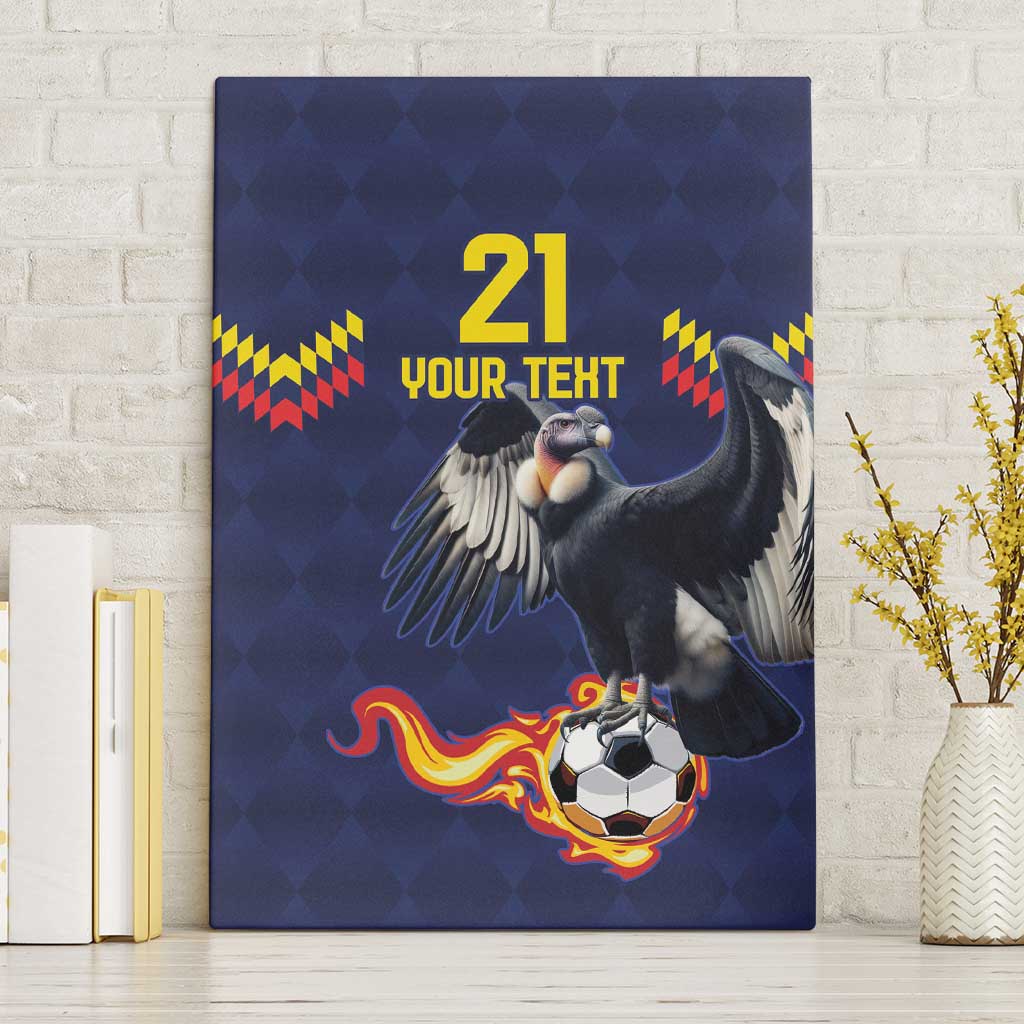 Ecuado Andean Condor Football Custom Canvas Wall Art Tricolors Motif