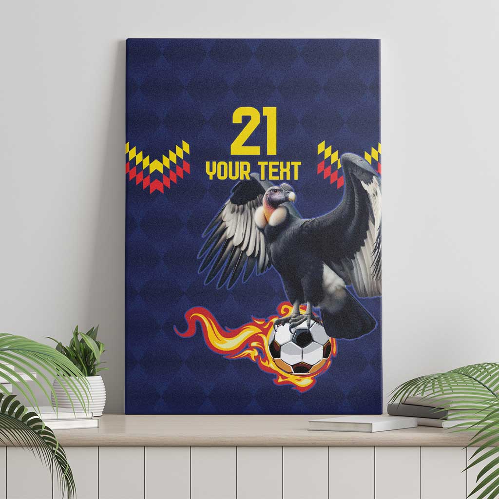 Ecuado Andean Condor Football Custom Canvas Wall Art Tricolors Motif
