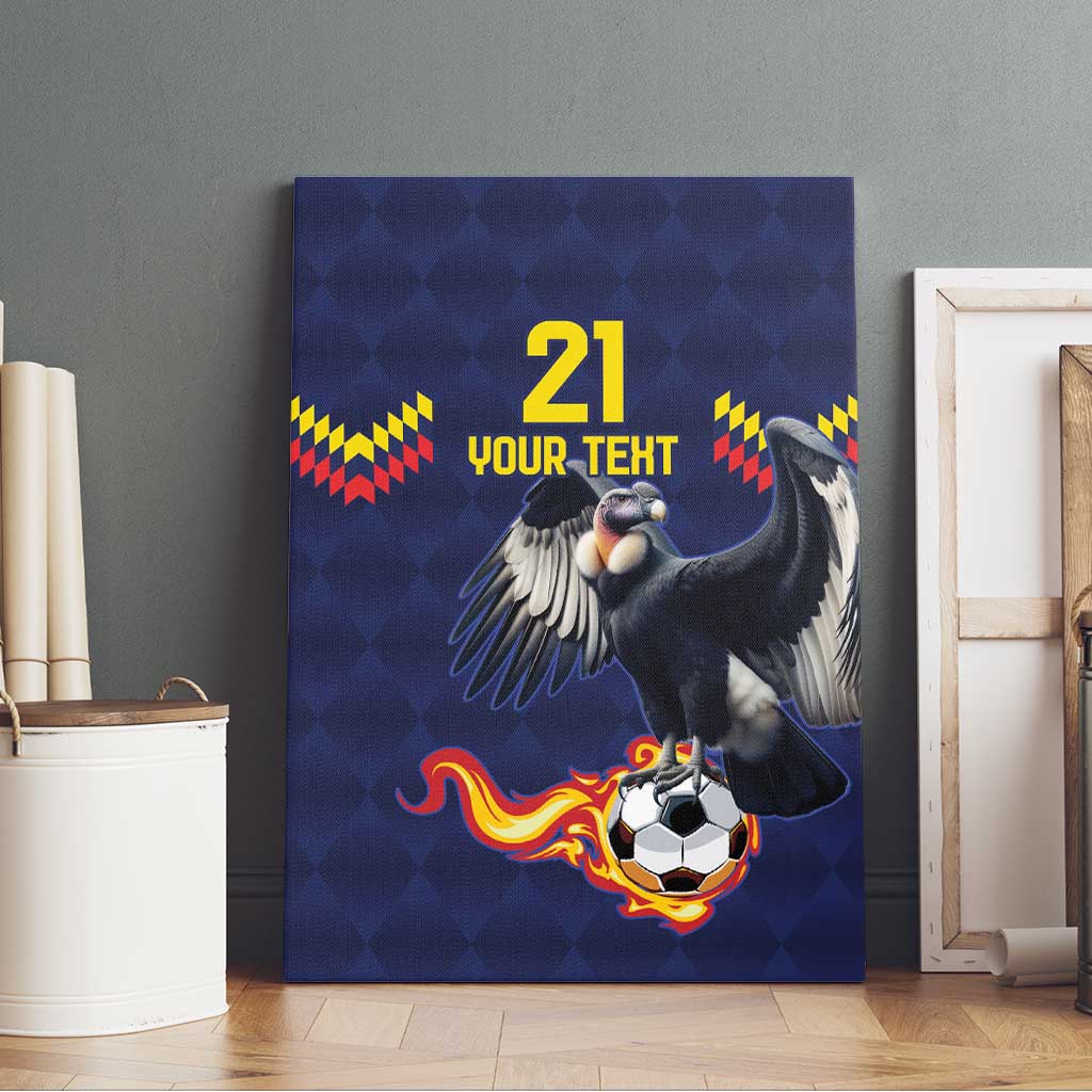 Ecuado Andean Condor Football Custom Canvas Wall Art Tricolors Motif