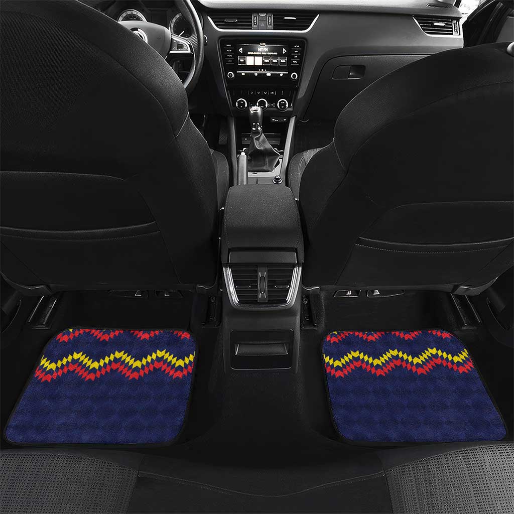 Ecuado Andean Condor Football Custom Car Mats Tricolors Motif