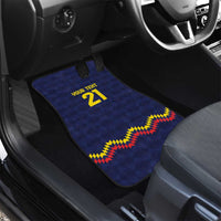 Ecuado Andean Condor Football Custom Car Mats Tricolors Motif