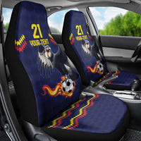 Ecuado Andean Condor Football Custom Car Seat Cover Tricolors Motif