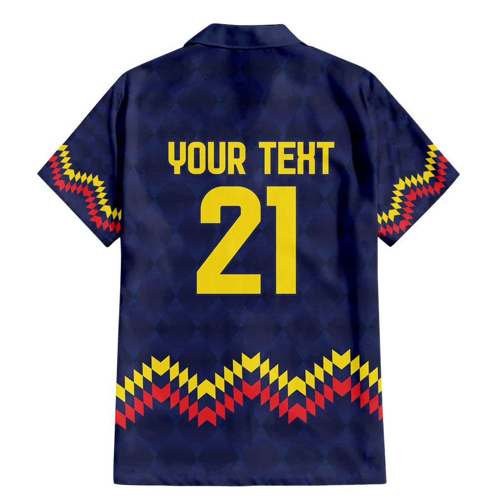 Ecuado Andean Condor Football Custom Family Matching Mermaid Dress and Hawaiian Shirt Tricolors Motif