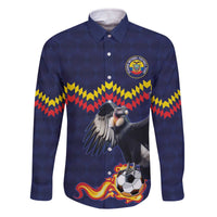 Ecuado Andean Condor Football Custom Family Matching Off The Shoulder Long Sleeve Dress and Hawaiian Shirt Tricolors Motif