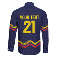 Ecuado Andean Condor Football Custom Family Matching Off The Shoulder Long Sleeve Dress and Hawaiian Shirt Tricolors Motif