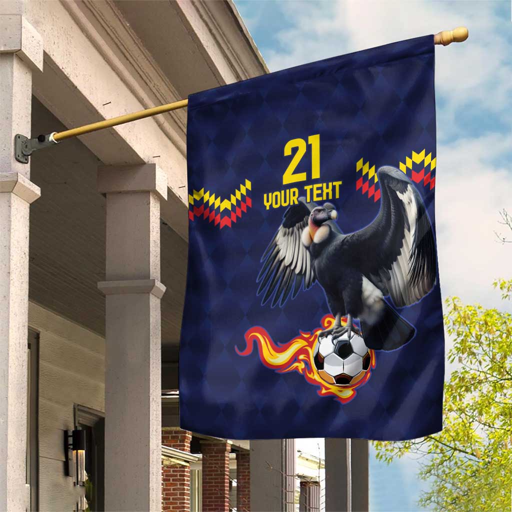 Ecuado Andean Condor Football Custom Garden Flag Tricolors Motif