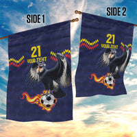 Ecuado Andean Condor Football Custom Garden Flag Tricolors Motif