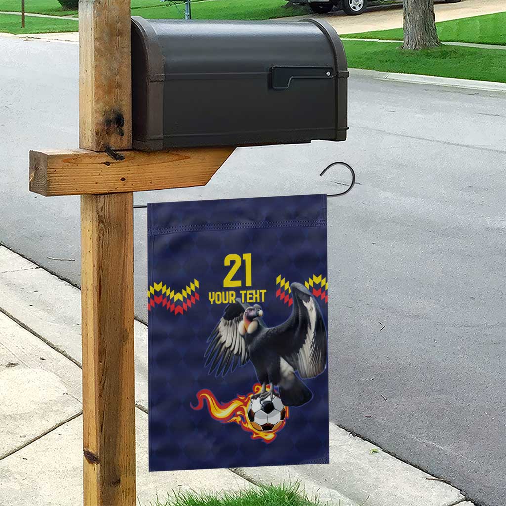 Ecuado Andean Condor Football Custom Garden Flag Tricolors Motif