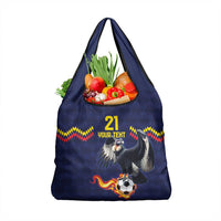 Ecuado Andean Condor Football Custom Grocery Bag Tricolors Motif