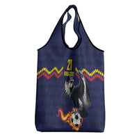 Ecuado Andean Condor Football Custom Grocery Bag Tricolors Motif