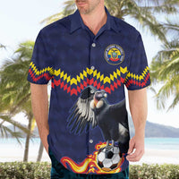Ecuado Andean Condor Football Custom Hawaiian Shirt Tricolors Motif