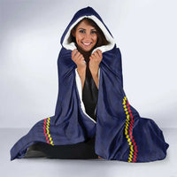 Ecuado Andean Condor Football Custom Hooded Blanket Tricolors Motif