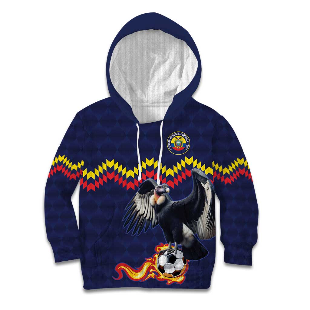 Ecuado Andean Condor Football Custom Kid Hoodie Tricolors Motif