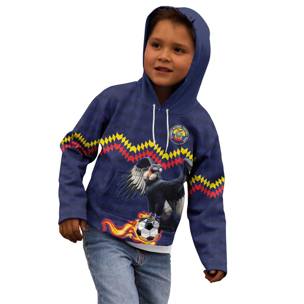 Ecuado Andean Condor Football Custom Kid Hoodie Tricolors Motif