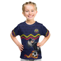 Ecuado Andean Condor Football Custom Kid T Shirt Tricolors Motif