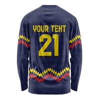 Ecuado Andean Condor Football Custom Long Sleeve Shirt Tricolors Motif