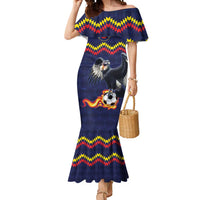 Ecuado Andean Condor Football Custom Mermaid Dress Tricolors Motif