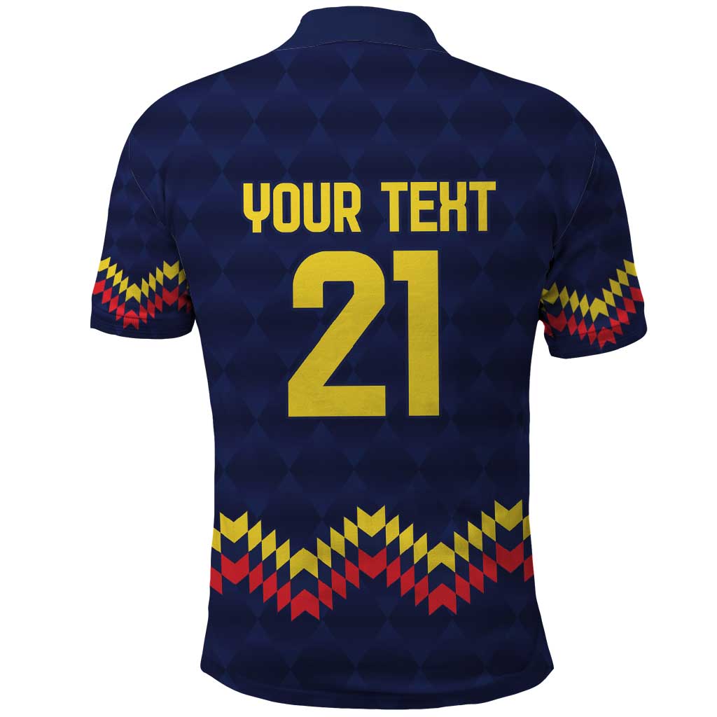 Ecuado Andean Condor Football Custom Polo Shirt Tricolors Motif