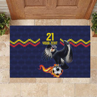Ecuado Andean Condor Football Custom Rubber Doormat Tricolors Motif
