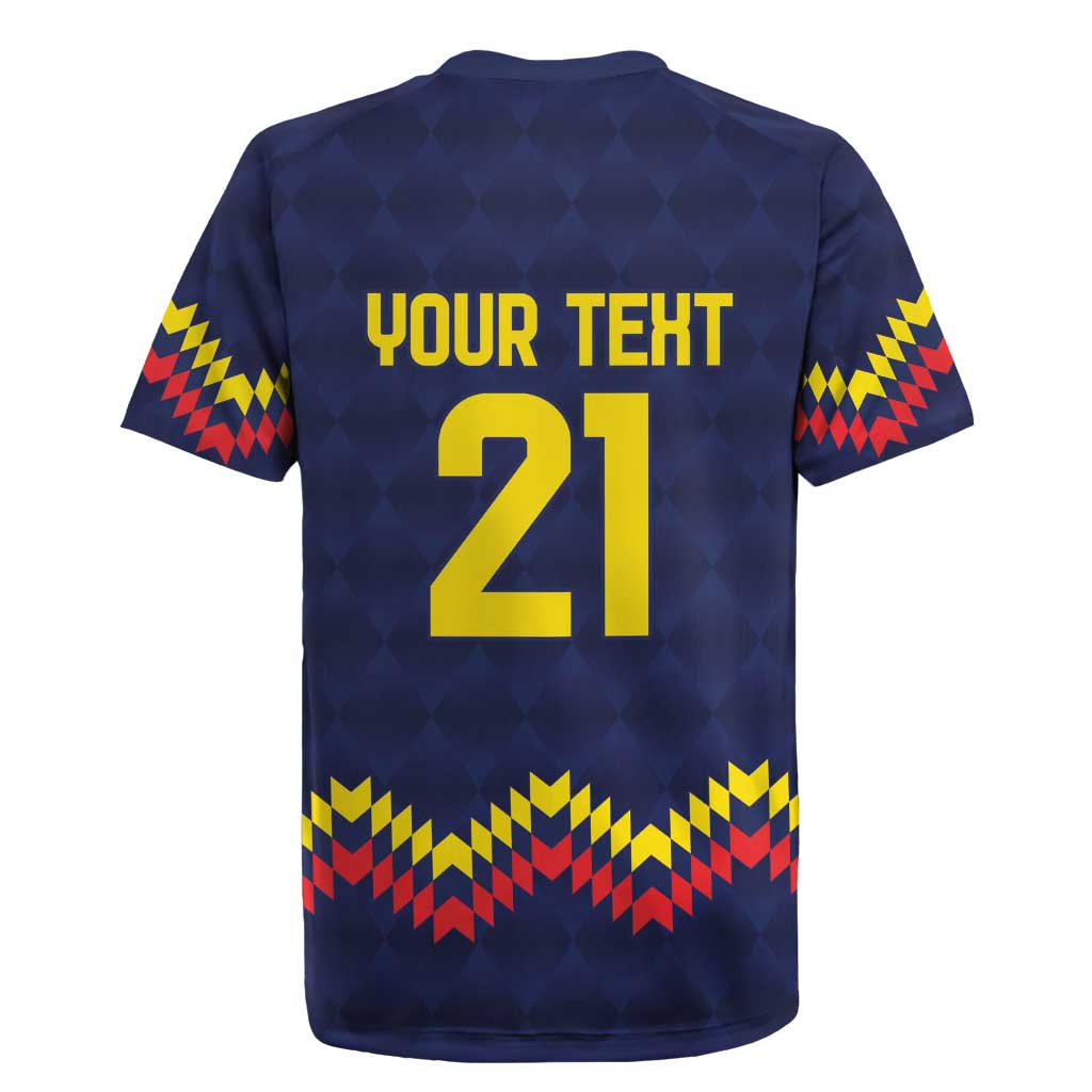 Ecuado Andean Condor Football Custom Rugby Jersey Tricolors Motif