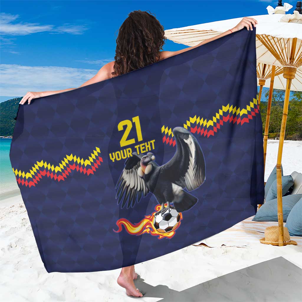 Ecuado Andean Condor Football Custom Sarong Tricolors Motif