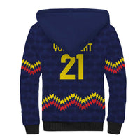 Ecuado Andean Condor Football Custom Sherpa Hoodie Tricolors Motif