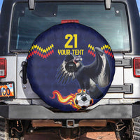 Ecuado Andean Condor Football Custom Spare Tire Cover Tricolors Motif