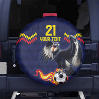 Ecuado Andean Condor Football Custom Spare Tire Cover Tricolors Motif