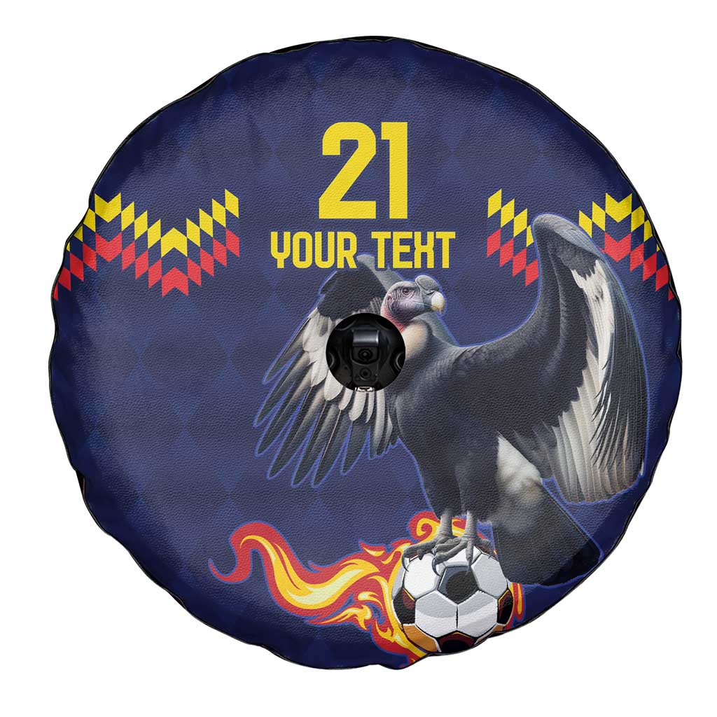 Ecuado Andean Condor Football Custom Spare Tire Cover Tricolors Motif