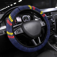 Ecuado Andean Condor Football Steering Wheel Cover Tricolors Motif