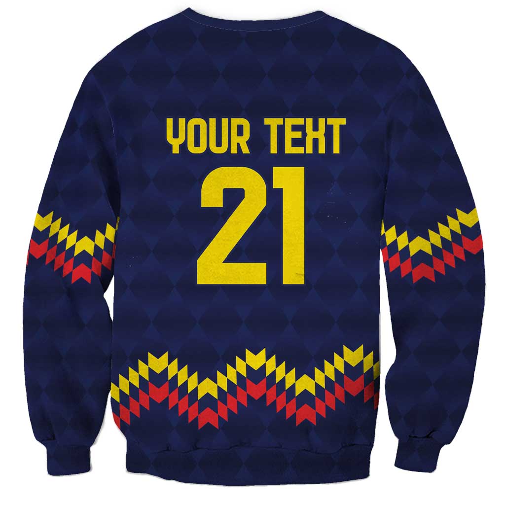 Ecuado Andean Condor Football Custom Sweatshirt Tricolors Motif