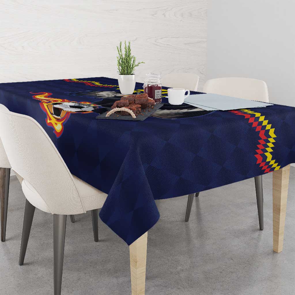 Ecuado Andean Condor Football Custom Tablecloth Tricolors Motif
