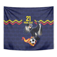 Ecuado Andean Condor Football Custom Tapestry Tricolors Motif