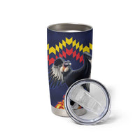 Ecuado Andean Condor Football Custom Tumbler Cup Tricolors Motif