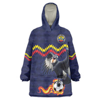 Ecuado Andean Condor Football Custom Wearable Blanket Hoodie Tricolors Motif