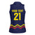 Ecuado Andean Condor Football Custom Women Sleeveless Polo Shirt Tricolors Motif