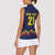 Ecuado Andean Condor Football Custom Women Sleeveless Polo Shirt Tricolors Motif