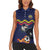 Ecuado Andean Condor Football Custom Women Sleeveless Polo Shirt Tricolors Motif