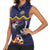 Ecuado Andean Condor Football Custom Women Sleeveless Polo Shirt Tricolors Motif