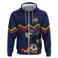 Ecuado Andean Condor Football Custom Zip Hoodie Tricolors Motif