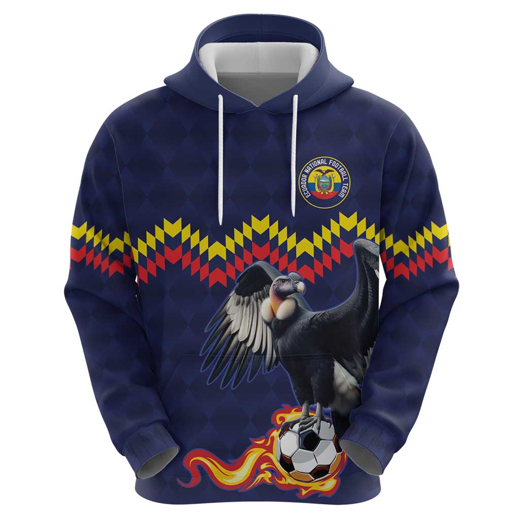 Ecuado Andean Condor Football Custom Zip Hoodie Tricolors Motif