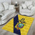Ecuador La Tricolor Custom Area Rug Gold and Navy Blue Motif