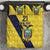 Ecuador La Tricolor Custom Bedding Set Gold and Navy Blue Motif