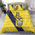 Ecuador La Tricolor Custom Bedding Set Gold and Navy Blue Motif
