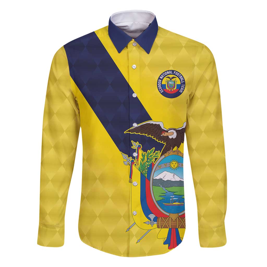 Ecuador La Tricolor Custom Family Matching Mermaid Dress and Hawaiian Shirt Gold and Navy Blue Motif